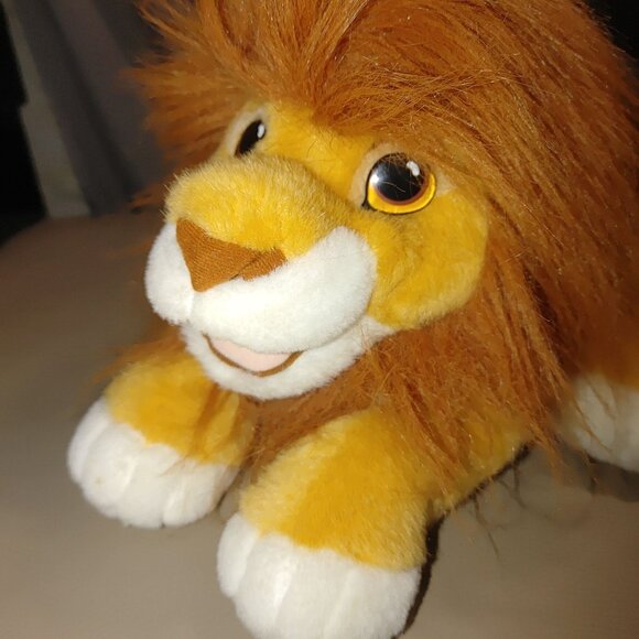 Disneys The Lion King Plush Lion Stuffed Animal Soft Toy Yellow Brown 12 Inch - Picture 2 of 10